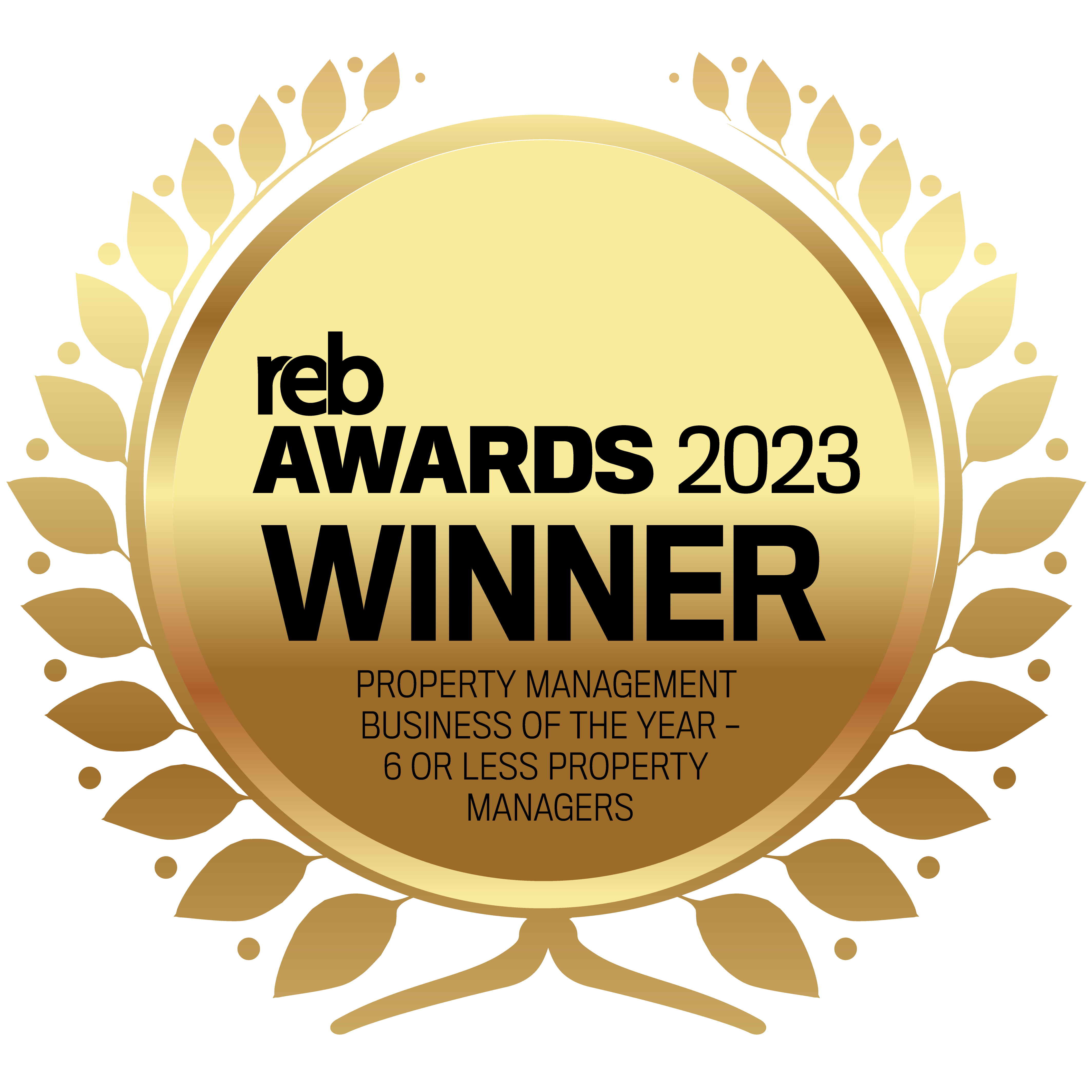 reb 2023 winners seals property management business of the year 6 or less property managers 1